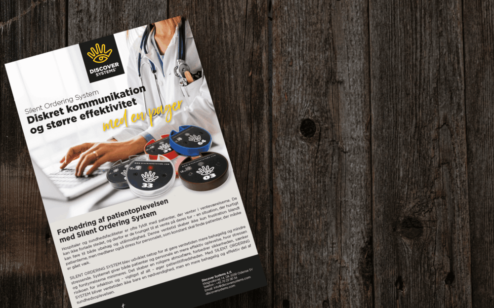 beskrivelse af et kalde system på noget der ligner et brochure, ugeblad